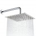 Derpras Square Rain Shower Head  304 Stainless Steel  Ultra Thin High Pressure Bathroom Rainfall Showerhead (Brushed Nickel) (16 Inch 324 Jets) - B072MHQSYT